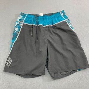 Y2K Nike Board Shorts Swim Trunks Mens XXL Lined Floral Elastic Waist